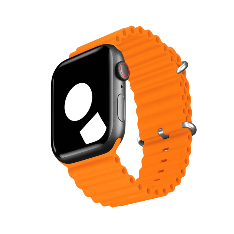iSTRAP-orange-ocean-band-for-apple-watch-1